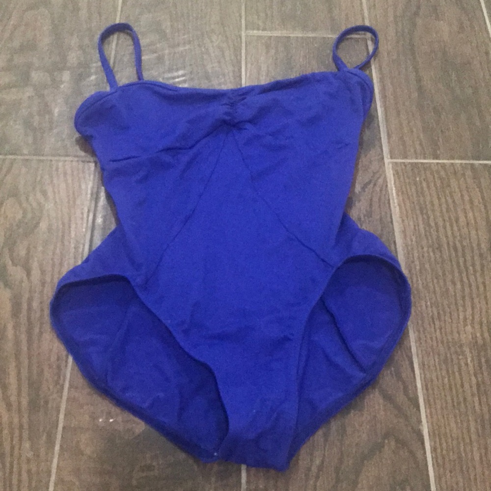 Mirella Adult Large Diamond Seamed Blue Leotard